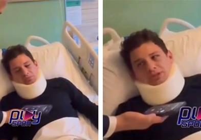 Претепаниот турски судија од болнички кревет разговара со Ердоган (ВИДЕО)