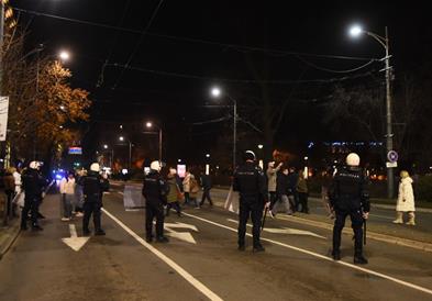 Без инциденти заврши протестот на коалицијата „Србија против насилство“ во Белград 