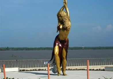 Откриен споменик со ликот на Шакира во Колумбија