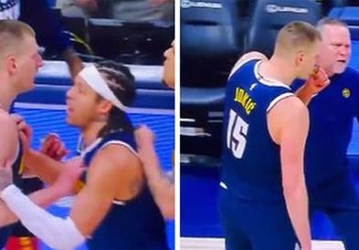 Јокиќ збесна на судијата, играчите го влечат, се вмеша и Мелоун (ВИДЕО)