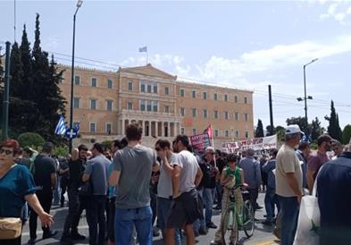 Првомајски штрајк и протести во Грција