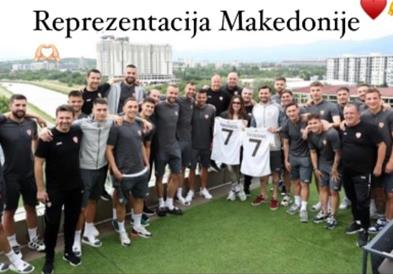Фото: Најдобрите македонските фудбалери во друштво на Северина