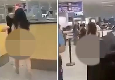 Разлутена жена се соблече гола и така ги помина проверките на аеродромот на Филипини (ВИДЕО)