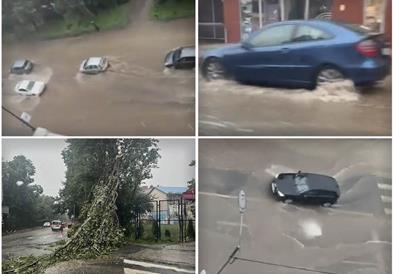 Видео: Во Белград од синоќа наврнаа над 55 литри дожд, над 250 интервенции