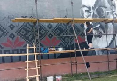 Претставување на мурал на актерот Мето Јовановски