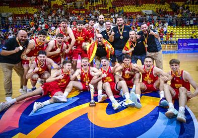 Македонските кошаркарски јуниори го освоија Европското првенство во „Б“ дивизија