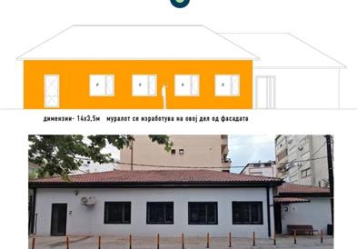 Конкурс за изработка на мурал на фасадата на КСП Центар - Јадро