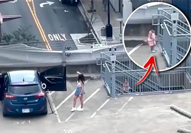 Девојка прави селфи на паркинг: Нема надеж за оваа генерација (ВИДЕО)