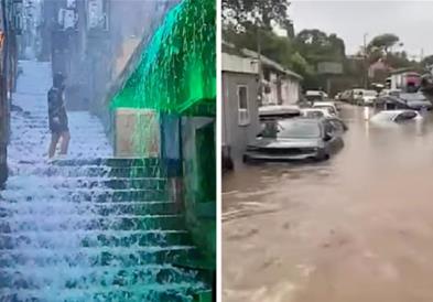 Дубровник под вода- порои носат сѐ пред себе: Не излегувајте од дома (ВИДЕО)