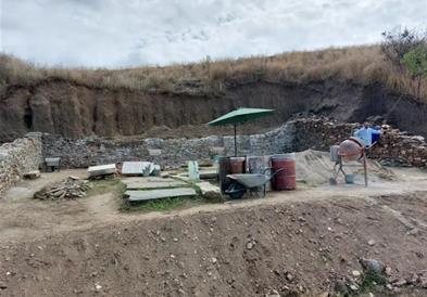 Прва конзервација на агората во античкиот локалитет „Стибера“ кај Прилеп