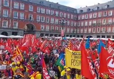 Во Шпанија синдикатите организираат протести бараат намалување на бројот на работни часови