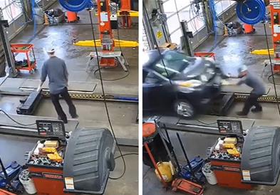 Страшна несреќа во САД: Механичар бил „збришан“ во дел од секунда (ВИДЕО)