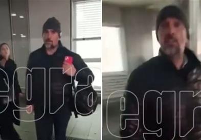 Актерот Војин Четковиќ и го фрлил телефонот на новинарка пред Ургентниот центар 