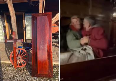Србин стана од ковчег на сопствениот погреб -сакал да види кој плаче по него (ВИДЕО)