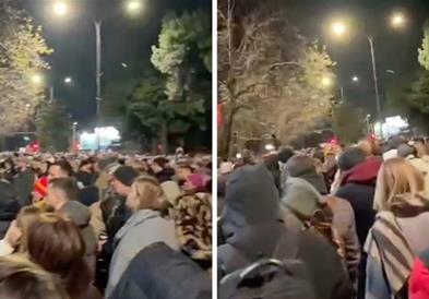 Илјадници студенти на протест во Подгорица- одбија средба со премиерот (ВИДЕО)