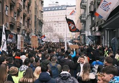 Продолжува студентскиот бунт во Србија