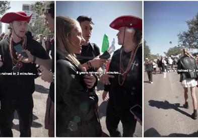 За само две минути среде улица разбрала дека осумгодишната врска заврши- мажот ја изневерувал 
