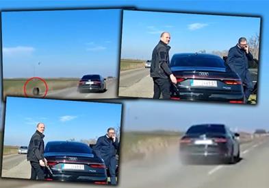 Се огласи Вучиќ, откако отпадна тркало од автомобилот во кој се возел (ВИДЕО)