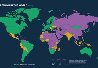 Извештај на Фридом Хаус: Пад на слободите ширум светот, напредок во Јужна Азија