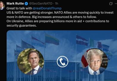 Телефонски разговор Руте - Трамп: НАТО и САД стануваат посилни 