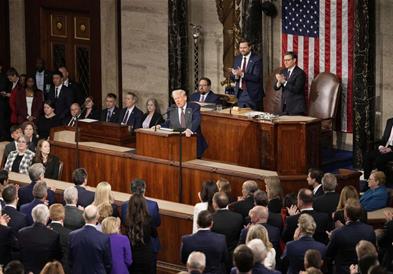 Обраќањето на Трамп во Конгресот го следеле на ТВ 36,6 милиони луѓе во САД