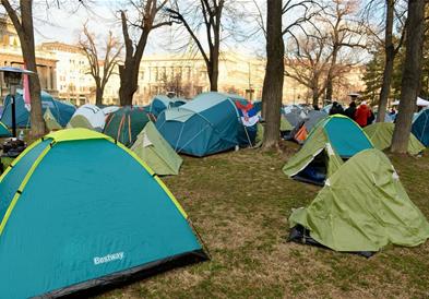 Студентите во блокада во Србија ги повикуваат граѓаните денеска на генерален штрајк