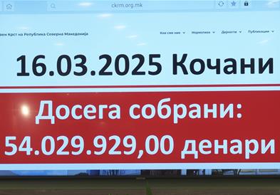 Црениот крст ќе додели по 2.400 евра на 240 семејства на настраданите
