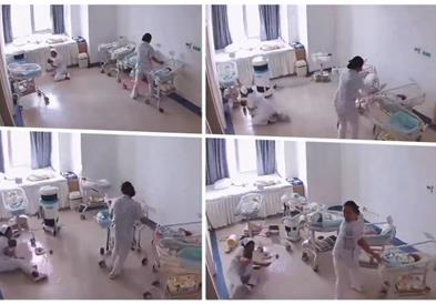 Видео: Медицински сестри додека болницата се тресе спасуваат новороденчиња