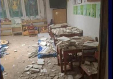 Драма во Бих: Се урна таван во градинка, три деца итно однесени во болница 