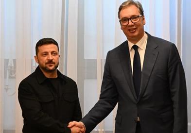 Вучиќ во Одеса се сретна со Зеленски: На нив е да одлучат по кој пат ќе одат 