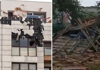 Невидено невреме направи хаос во Букурешт- загина жена врз која паднал покрив (ВИДЕО)