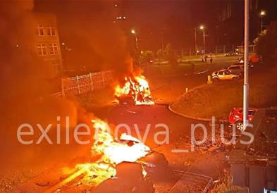 Со дронови е нападнат град во близина на Москва, погодена е станбена зграда (ВИДЕО)