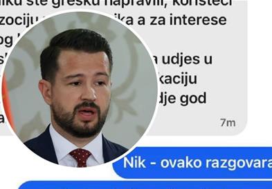 Скандал во Црна Гора: Претседателот објави СМС пораки од министер- му се заканува со Албанците 