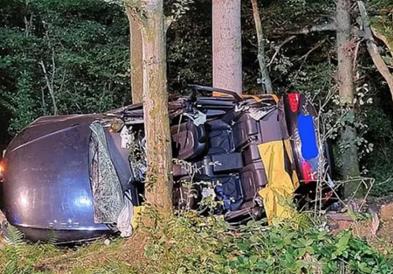 Две брачни двојки загинаа во Германија- со автомобилот се забиле во дрво (ВИДЕО)