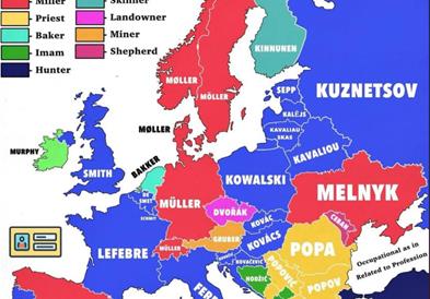 Македонија, Црна Гора, Србија и Бугарија го имаат ова заедничко презиме: Изведено од една професија, само мал број се крвно поврзани