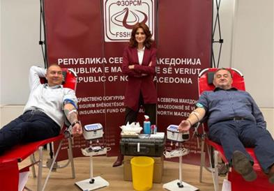 Крводарителска акција „Фондовско срце“ по повод 25-годишниот јубилеј од функционирањето на ФЗО