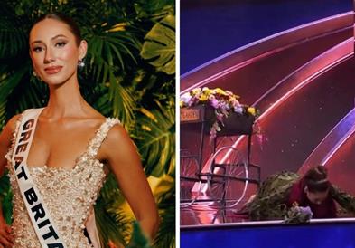 Мис на Британија се сопна и падна на сцената: Дадов сѐ од себе (ВИДЕО)