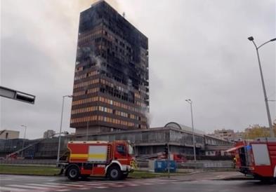 Пожарот во „Вјесник“: Правна дилема околу казната за малолетниците, штетата десетици милиони евра