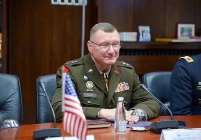Командантот на Националната гарда на Вермонт, генерал-мајор Грегори Најт во посета на земјава