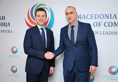 Средба на министерот Муцунски со раководството на Сојузот на стопанските комори на Македонија