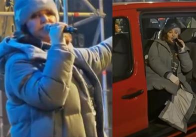 Ана Бекута исвиркана и гаѓана со снежни топки на концерт во Чачак: Имате ли мајки, срам да ви е! (ВИДЕО)
