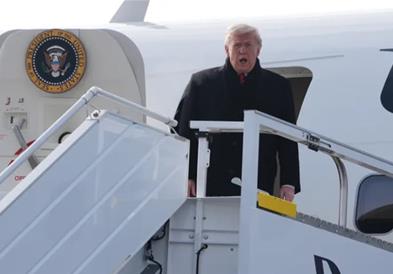 Трамп со хеликоптер лета кон Давос, Руте го испофали американскиот претседател (ВИДЕО)
