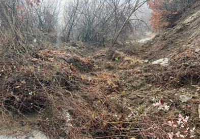 Расчистени одроните од камен, земја и дрва од новиот пат за село Скудриње