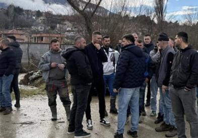 Поплавени куќи во селата Буковиќ и Семениште во општина Сарај