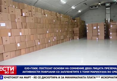 Притвор за две лица поврзани со запленетата марихуана во Србија