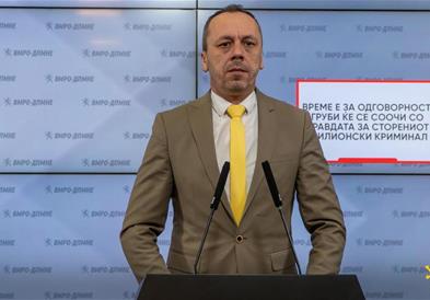Петрушевски: Време е за одговорност, Груби ќе се соочи со правдата за сторениот милионски криминал
