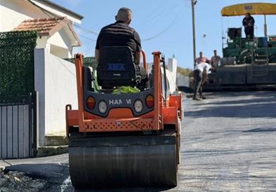 Нов асфалт до и околу црквата „Св.Архангел“ во Ново Село, Ѓорче Петров