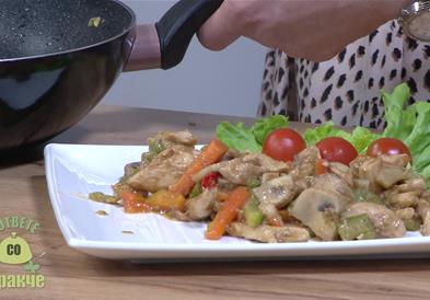 „Гответе со Дракче“ - Пилешко со зеленчук