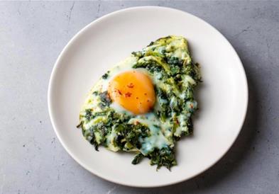 Спанаќ со ориз и јајца