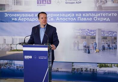 Николоски: Започнуваме со реконструкција, модернизација и надградба на охридскиот аеродром, прва од неговата изградба